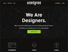 Tablet Screenshot of gravityfree.com